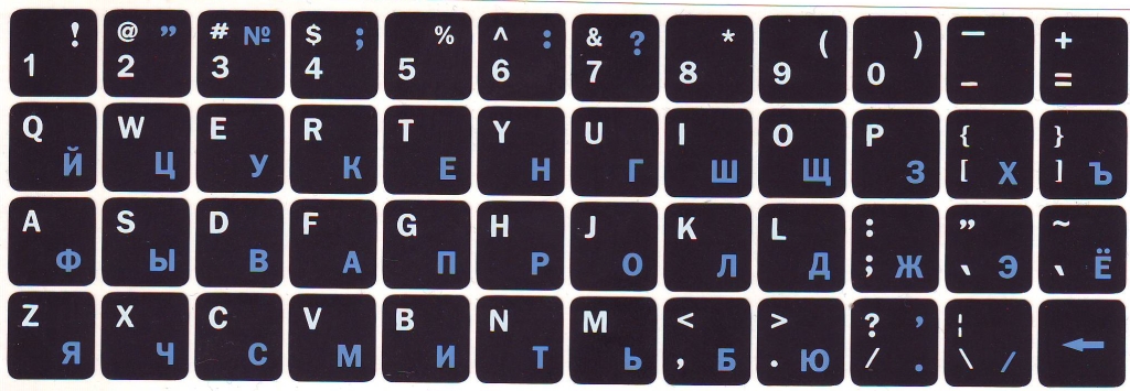Русско английская клавиатура ноутбука фото