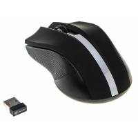 Мышь беспроводная Oklick 615MW (optical, 1000dpi, 2xAAA, black-silver)