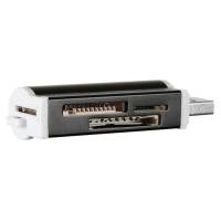 Карт-ридер Buro BU-CR-3101 (microSD, SDHC, M2, MS, MS Duo, MMC, black, USB2.0)