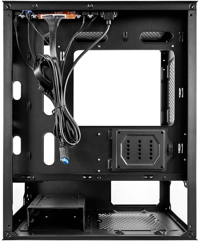 Корпус 1STPLAYER TRILOBITE T3 (T3-BK-4F1, без БП, mATX, USB3.0, black)