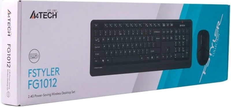 Клавиатура+мышь беспроводные A4Tech Fstyler FG1012 (black)