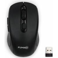 Мышь беспроводная FUMIKO QUICE FMA-14-K (optical, 1600dpi, AA (нет в комплекте), бесшумный клик, black)