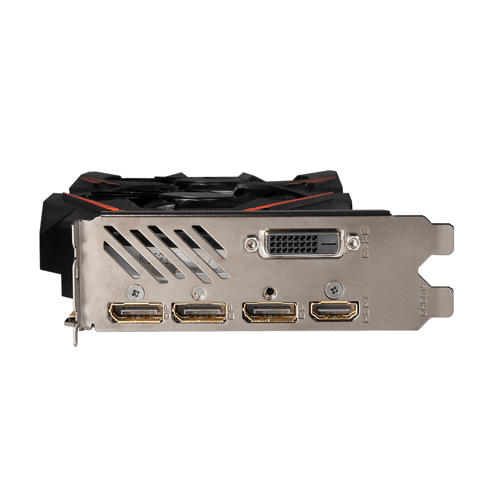 Видеокарта Gigabyte GF GTX1070 8Gb (GV-N1070WF2OC-8GD, 256bit, GDDR5, DVI+HDMI+3xDP) RTL