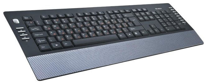 Клавиатура Sven 4200 Comfort (USB, мультимедийная, отделка карбон, black)