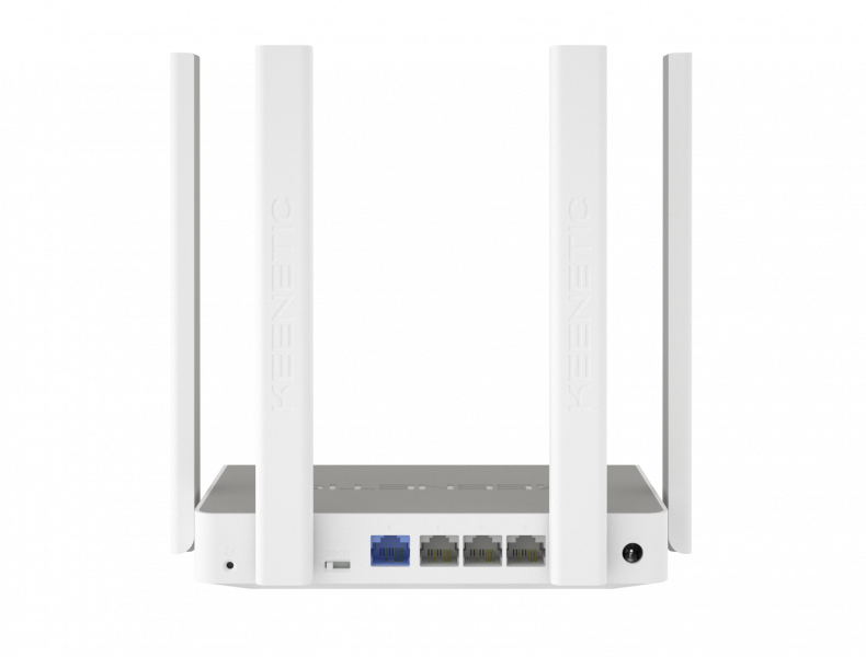 Роутер Keenetic Air (KN-1611) (300/867Mbps, 2.4/5GHz, 4 port, 100Mbps, 4 внешние несъёмные антенны 5dBi, white-grey)