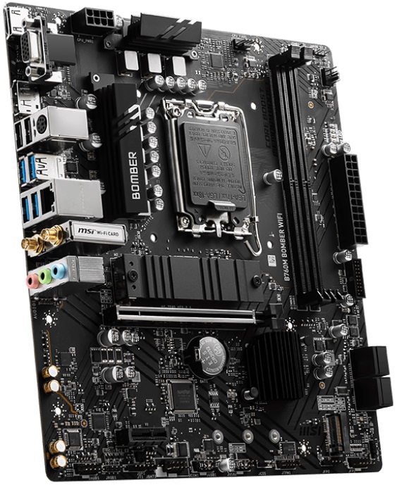 Материнская плата MSI B760M BOMBER WIFI (s1700, DDR5, mATX) RTL