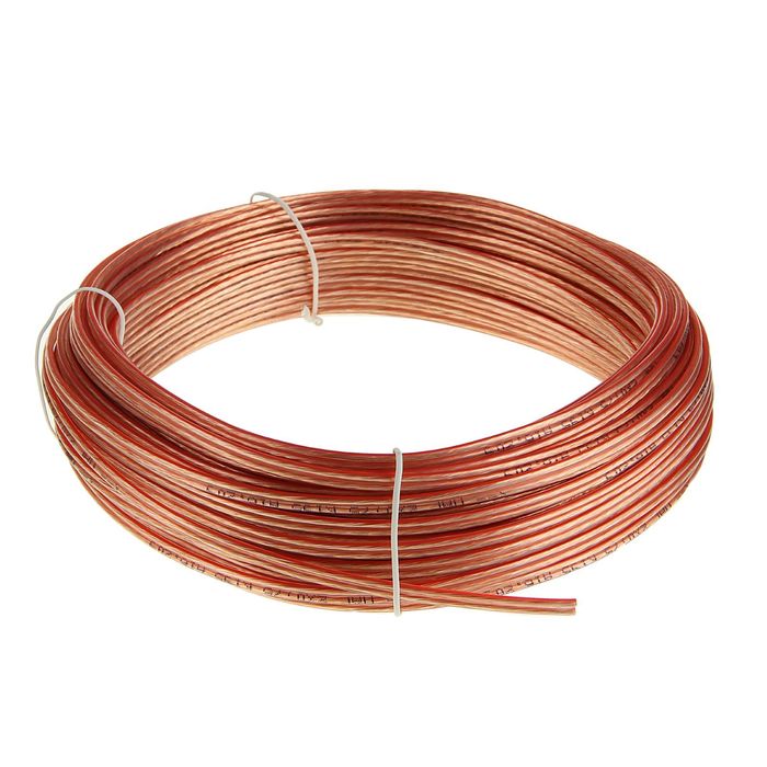 Кабель акустический 10.0m (CC-TC2x1.0-10M, 1.0мм2, медь, прозрачный) Cablexpert