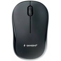 Мышь беспроводная Gembird MUSW-255 (optical, 1000dpi, 2xAAA, soft-touch, black)