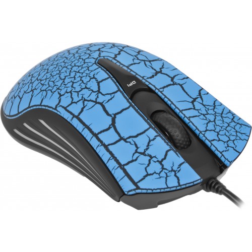 Мышь Defender Warhead GM-1120 (USB, optical, 2000dpi, игровая, black-blue)