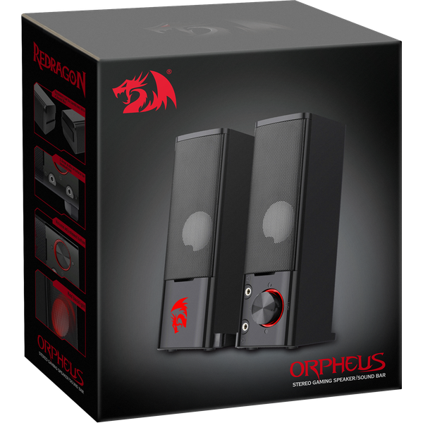 Колонки Redragon Orpheus (2х3W, USB, black-red)