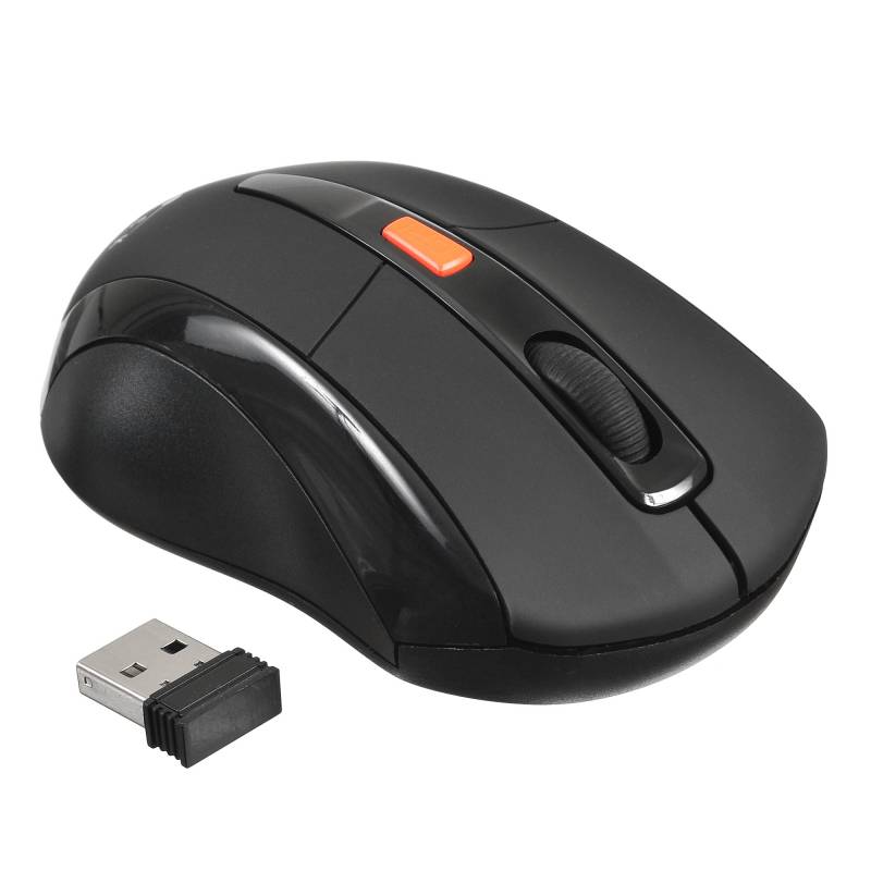 Мышь беспроводная Oklick 585MW (optical, 1600dpi, 2xAAA, soft-touch, black)