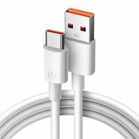 Кабель USB 2.0 Am - Type-C 1.0m (10A, быстрая зарядка, силиконовый, white)