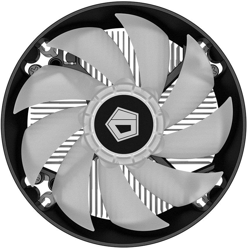 Вентилятор ID-Cooling DK-07A RAINBOW (AM4/AM5, 120mm, Hydro, 500-1800rpm, <26dBa, 4pin, PWM, rainbow LED, 110W, black) RTL