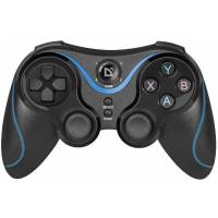 Геймпад Defender Blast (PC/PS3/Android, Bluetooth, беспроводной, вибрация, держатель для смартфона, black-blue)