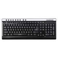 Клавиатура Oklick 380M (USB, мультимедийная, black-silver)
