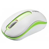 Мышь беспроводная Rapoo M10 (optical, 1000dpi, AA, white-green)