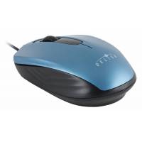 Мышь Oklick 195M (USB, optical, 800dpi, 1.1m, blue-black)