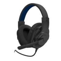 Наушники Hama uRage SoundZ 100 (00186007, полноразмерные закрытые, с микрофоном, регулятор, 2.2m, black-blue)