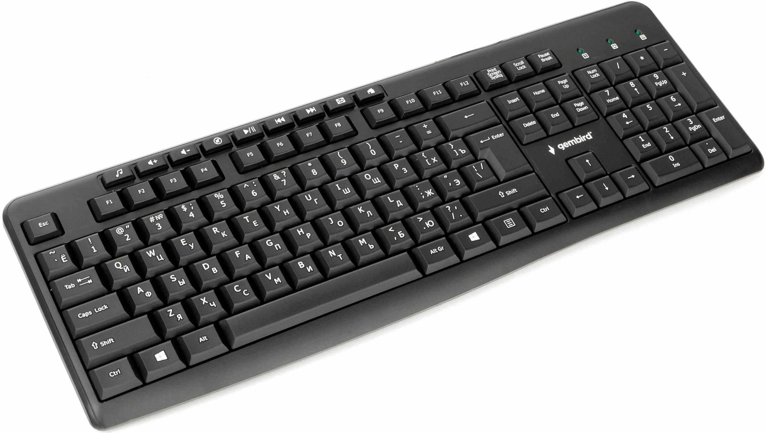 Клавиатура Gembird KB-8440M (USB, мультимедийная, black)