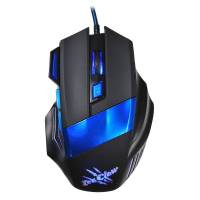 Мышь Oklick ICECLAW 775G (USB, optical, 2400dpi, игровая, black-blue)