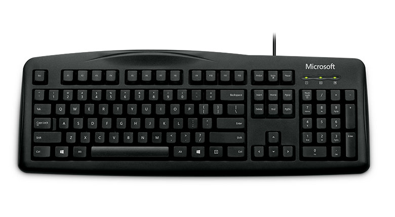 Клавиатура Microsoft Wired 200 (JWD-00002, USB, black)