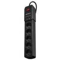 Сетевой фильтр Defender DFS 451 (5 розеток., 1.8 метра, 2*USB 1A, black) RTL