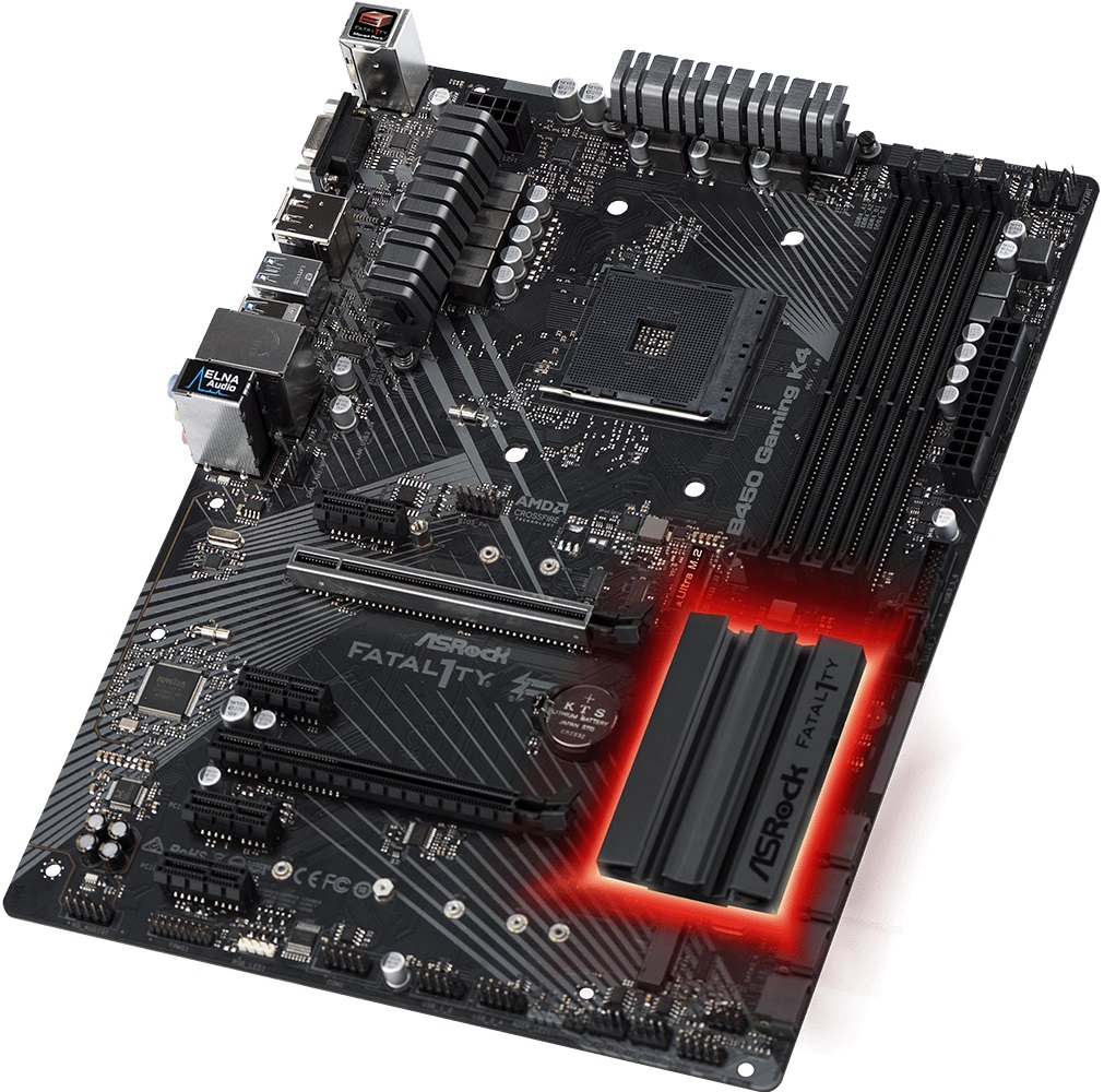 Материнская плата ASRock B450 GAMING K4 (AM4, ATX) RTL