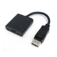 Переходник Display Port (m) - HDMI (f) (EPortM-HDMI F20, 0.2m, black) Espada