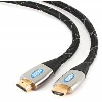 Кабель HDMIm-HDMIm 4.5m (KCP-HDMI-5, ver.1.4, с позолоченными контактами, нейлоновая оплётка, black) Konoos