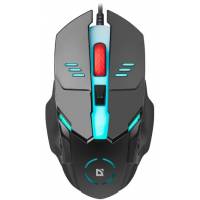 Мышь Defender Ultra Gloss MB-490 (USB, optical, 1000dpi, подсветка, black)