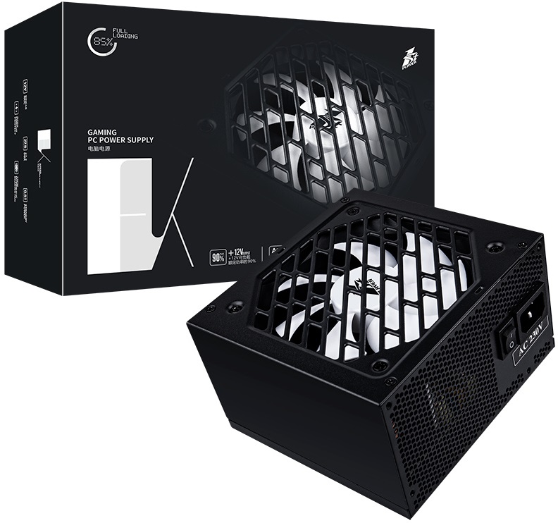 Блок питания 1STPLAYER 750W (PS-750FK, 80+, 120mm, 20+4+4+4pin, 2*PCI-E 6+2pin, 6*SATA, 2*HDD) RTL