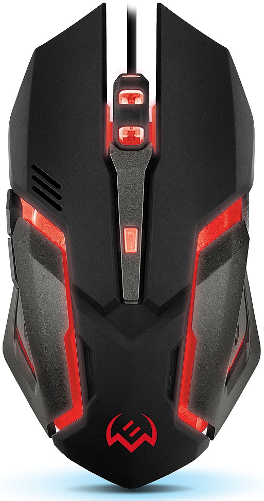 Мышь Sven RX-G740 (USB, optical, 2400dpi, бесшумный клик, игровая, динамическая подсветка, soft-touch, 1.8m, black)