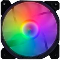 Вентилятор 1STPLAYER F1 (120x120x25mm, Sleeve, 1100rpm, 23dBa, 3pin, rainbow LED, black-white) OEM