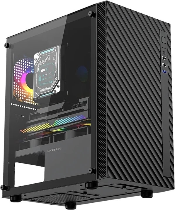 Корпус ACCORD ACC-508 (без БП, mATX, USB3.0, no Fan, black)