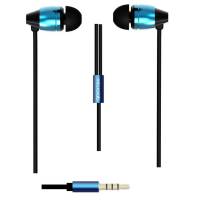 Наушники Microlab K765P (затычки, для мобильных устройств, с микрофоном, 1.2m, black-blue)
