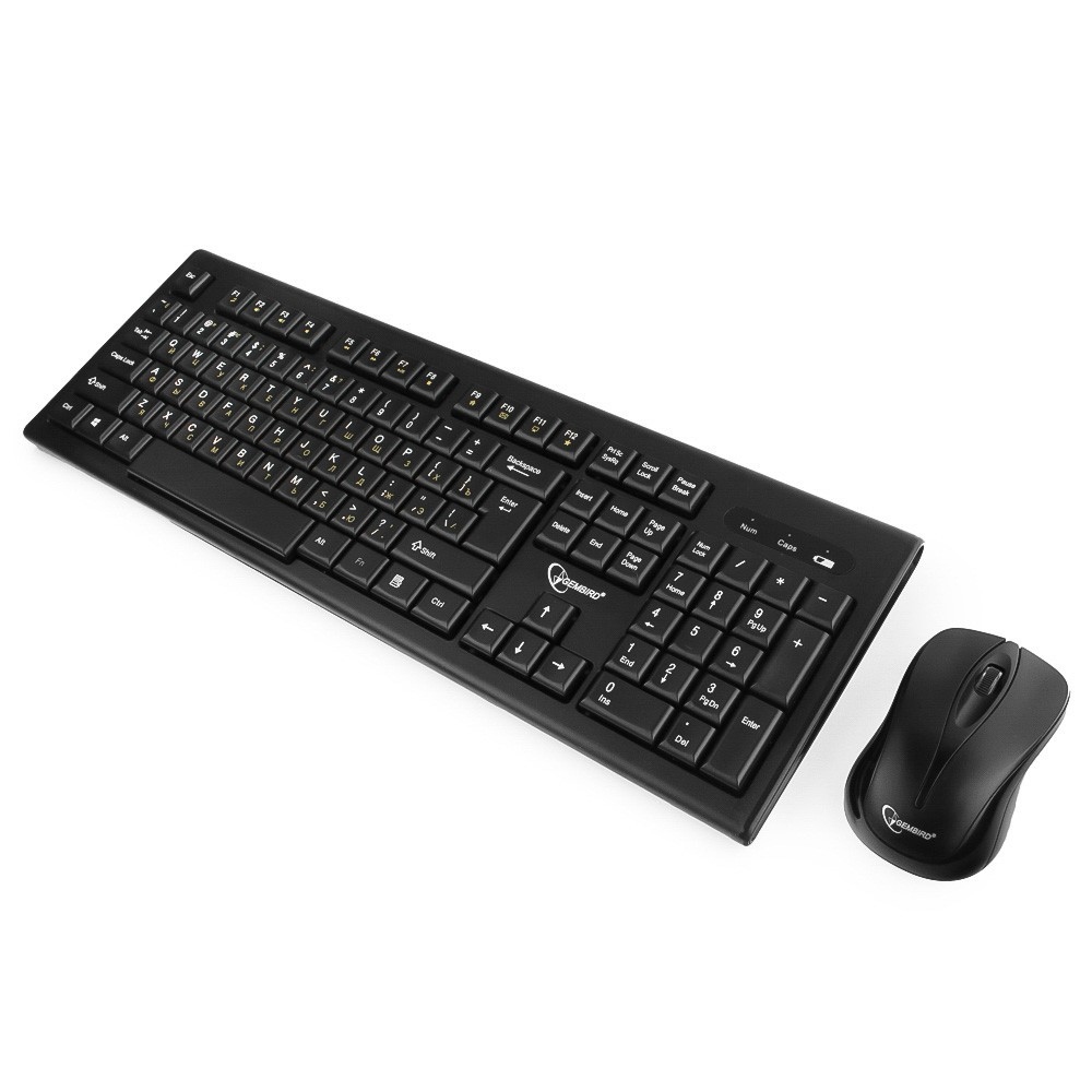 Клавиатура+мышь беспроводные Gembird KBS-8002 (black)