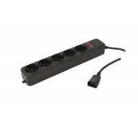 Сетевой фильтр PC Pet (AP01006-E-BK, 5 розеток, 1.8 метра, для ИБП, black) RTL