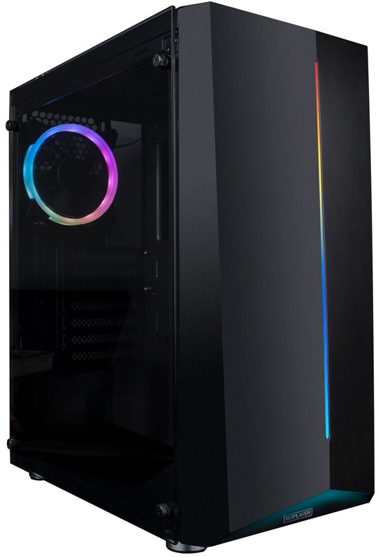Корпус 1STPLAYER RAINBOW R6-A (без БП, ATX, USB3.0, black)