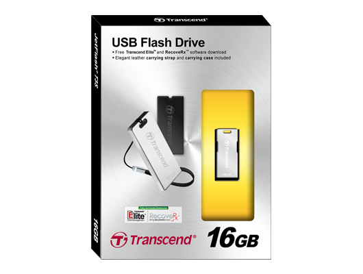 Флеш накопитель USB 2.0 16Gb Transcend JetFlash ST3 (TS16GJFT3S, silver)