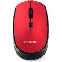 Мышь беспроводная Гарнизон GMW-550-3 (optical, 1600dpi, AA, soft-touch, black-red)