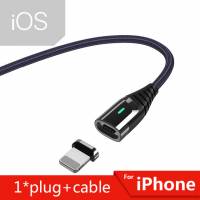Кабель USB 2.0 Am - Lightning 2.0m (EXCXCL-DFA01, нейлоновая оплётка, магнитный, black) Essager