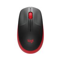 Мышь беспроводная Logitech M190 (optical, 1000dpi, AA, black-red)