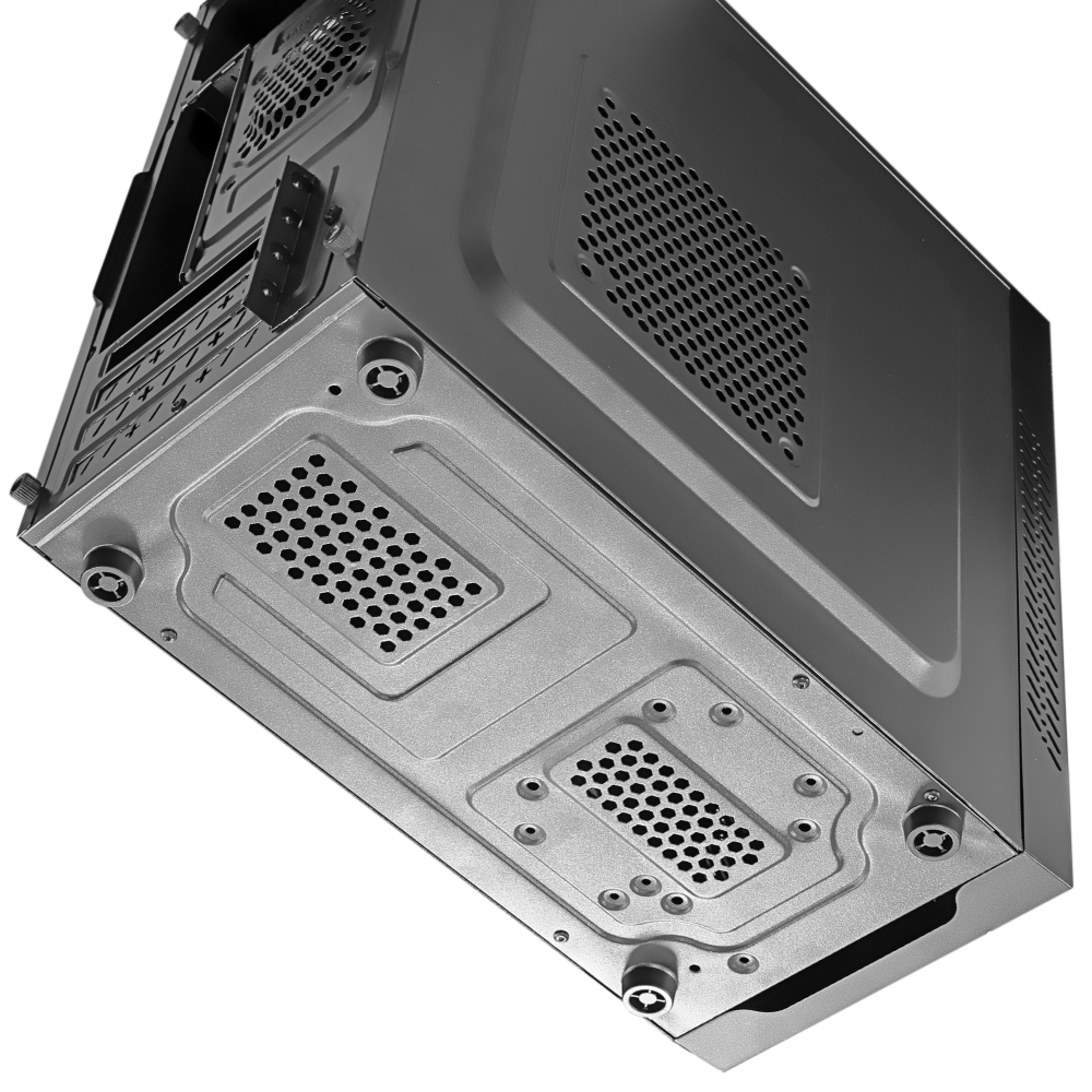 Корпус GINZZU D370 (без БП, mATX, RGB, black)