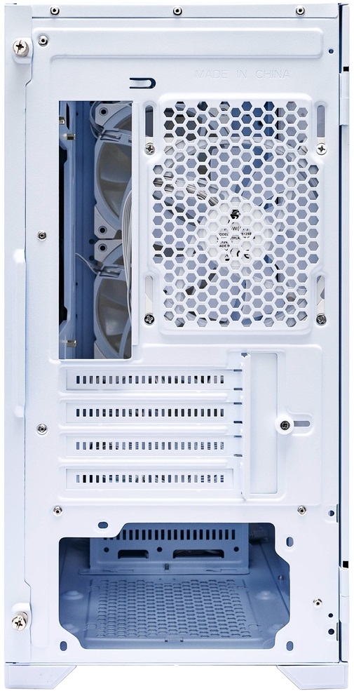 Корпус 1STPLAYER TRILOBITE T3-G (T3-WH-4F2-W) (без БП, mATX, USB3.0, 4x ARGB Fan, white)