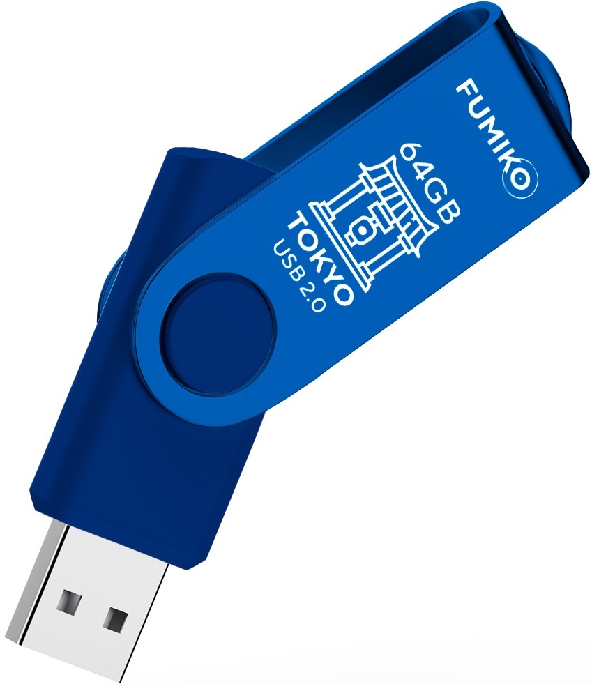 Флеш накопитель USB 2.0 64Gb FUMIKO TOKYO (FTO-10, 30MB/s, blue)
