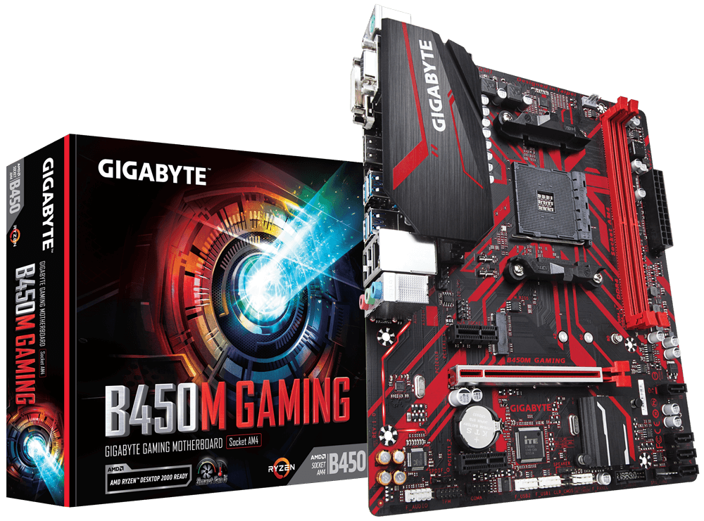 Материнская плата Gigabyte B450M GAMING (AM4, mATX) RTL
