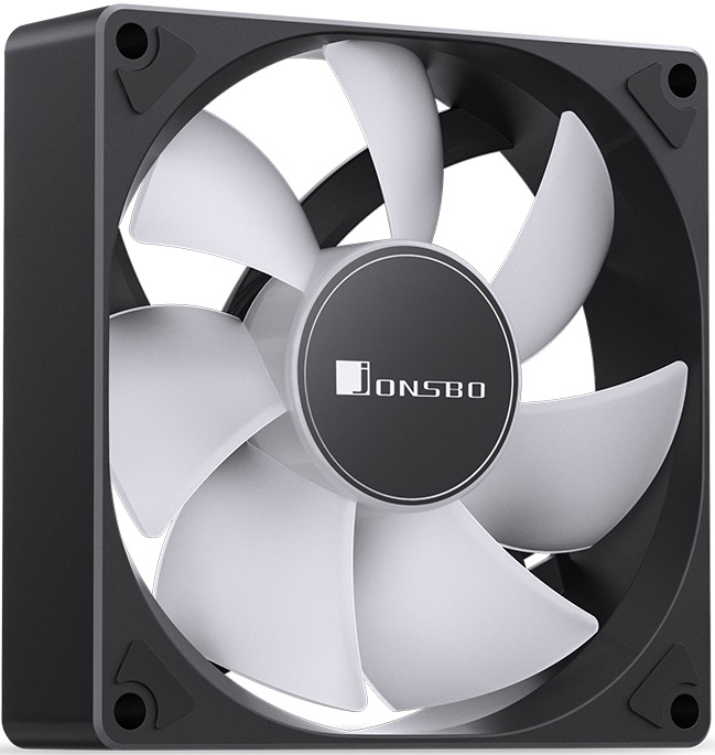 Вентилятор JONSBO SL-925 (92x92x25mm, Hydro, 800-2200rpm, 22-34dBa, 4pin, PWM, ARGB, black-white) RTL