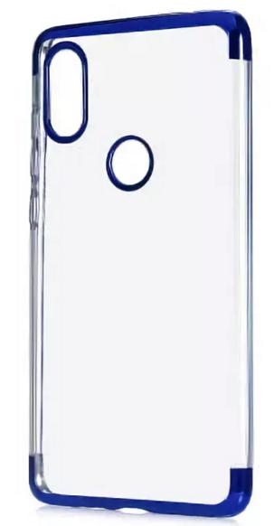 Чехол клип-кейс (для Samsung Galaxy A7 A750 (2018), silicone, blue)