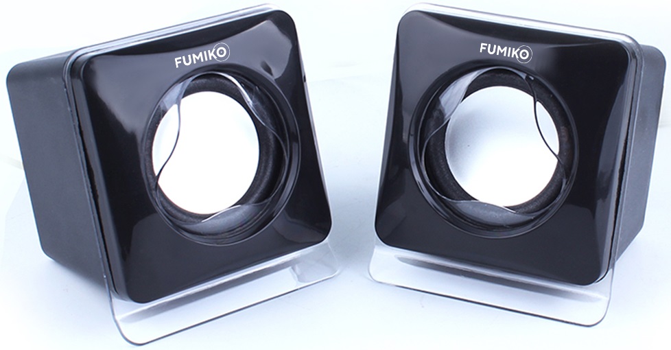 Колонки FUMIKO DOMINO (3W, USB, black)
