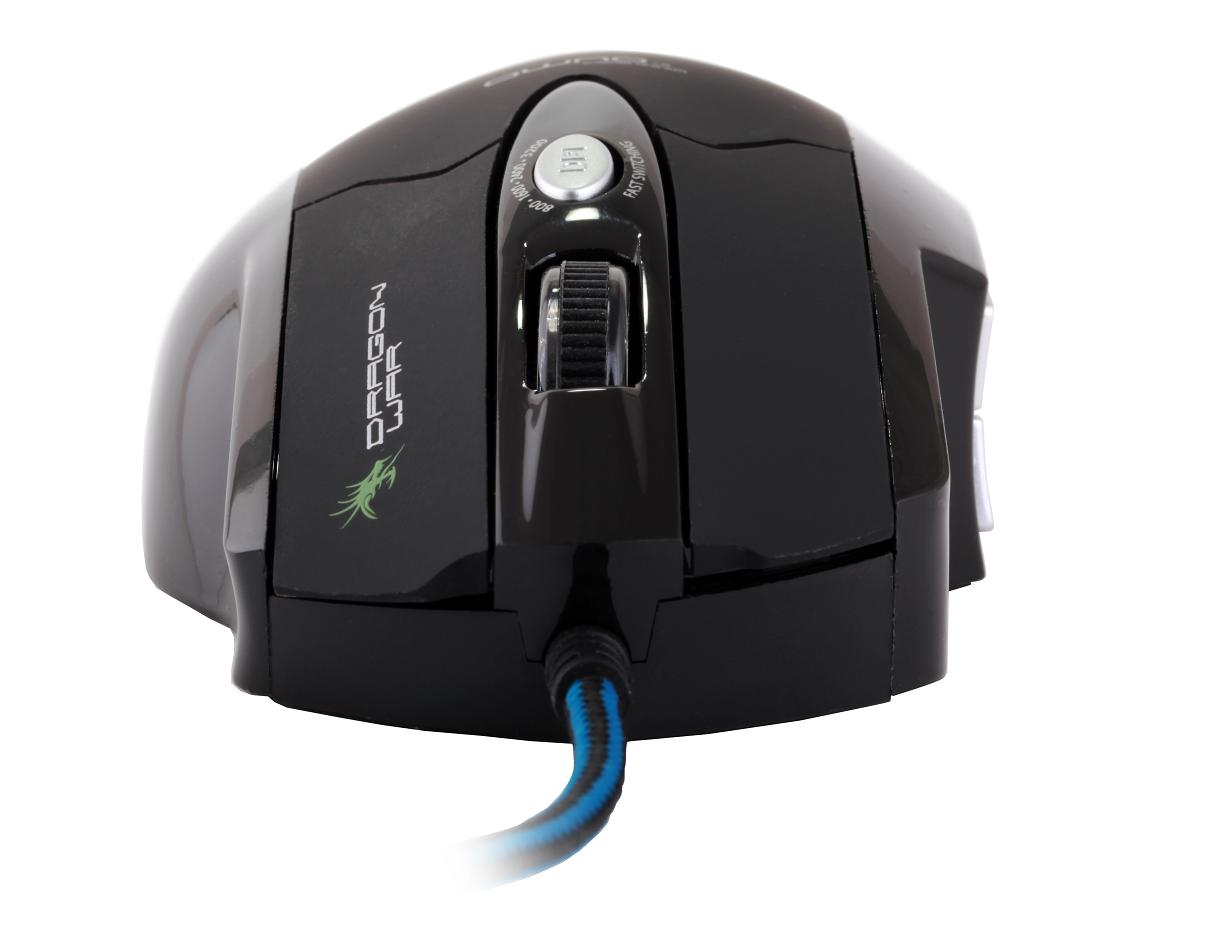 Мышь QUMO Leviathan (USB, optical, 3200dpi, игровая, коврик, black)
